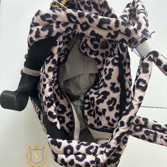 Purple Animal Quilted Puff Tote Bag - Picture 3 of 4